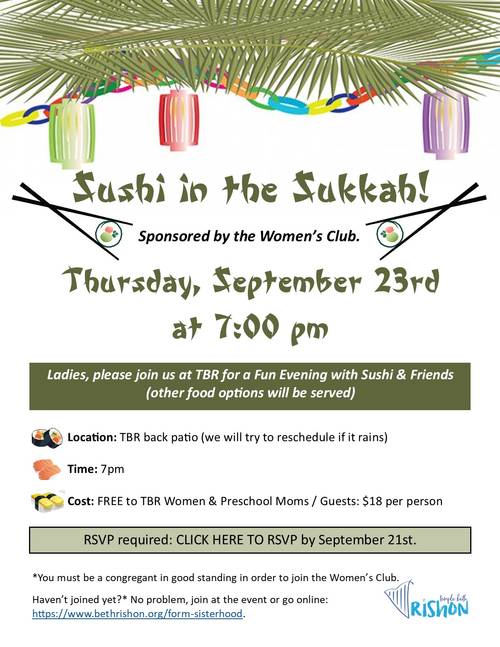 Banner Image for Sushi in the Sukkah