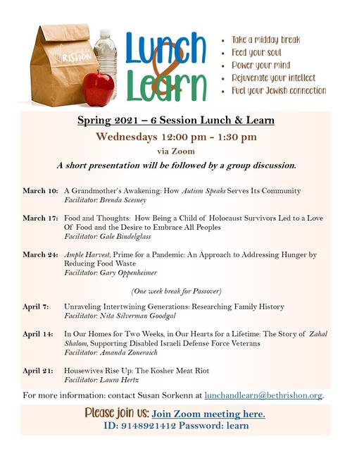 Banner Image for Lunch & Learn via Zoom