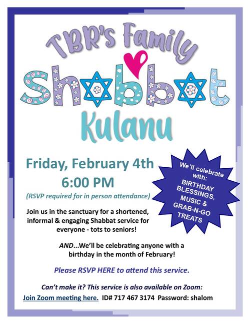 Banner Image for Shabbat Kulanu Evening Services 