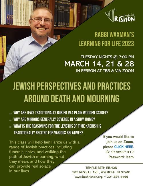 Banner Image for Rabbi's Learning for Life